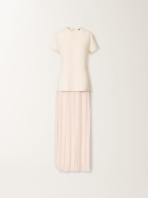 Long dress with georgette skirt