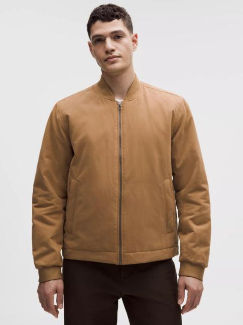 Insulated Cotton-Blend Bomber Jacket