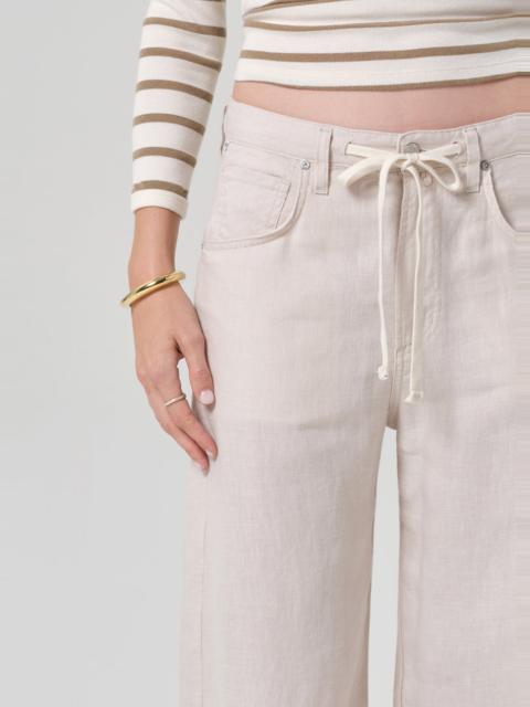 Brynn Drawstring Linen Trouser
In Pale Stone
