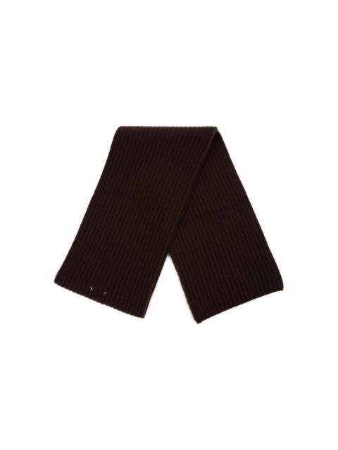 ribbed cashmere scarf