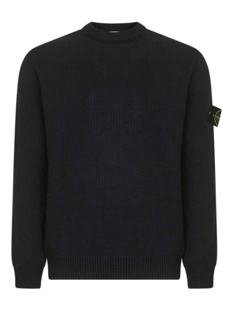 ribbed crewneck sweater