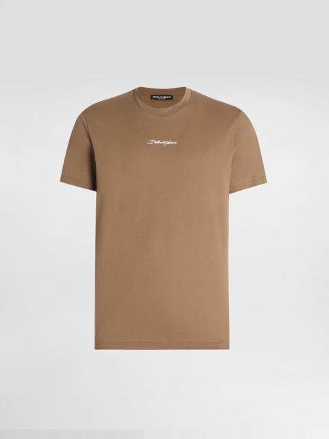 cotton t-shirt with embroidery patch