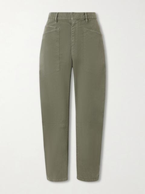 Shon Cotton-blend Twill Tapered Pants