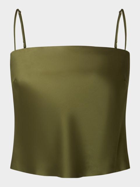 Detachable-Strap Satin Top