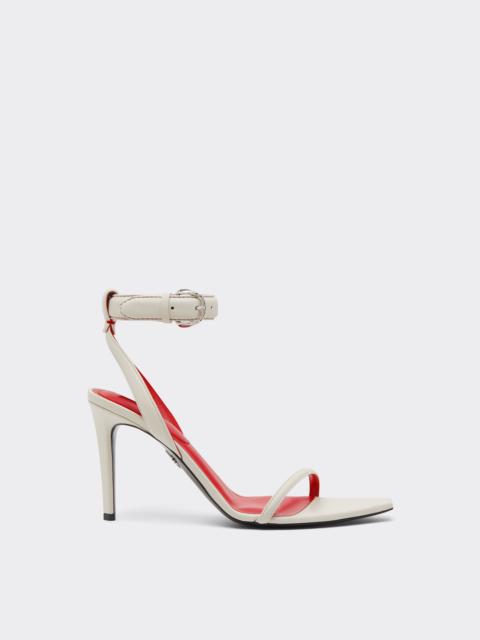 Nappa leather heeled sandals