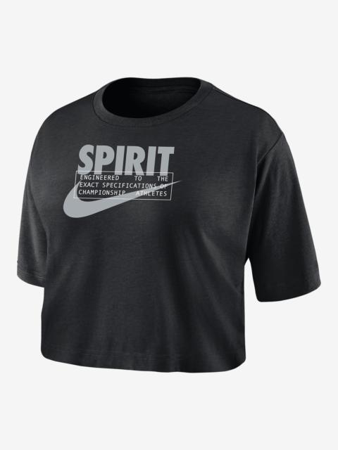Washington Spirit Nike Women's Dri-FIT Soccer Cropped T-Shirt