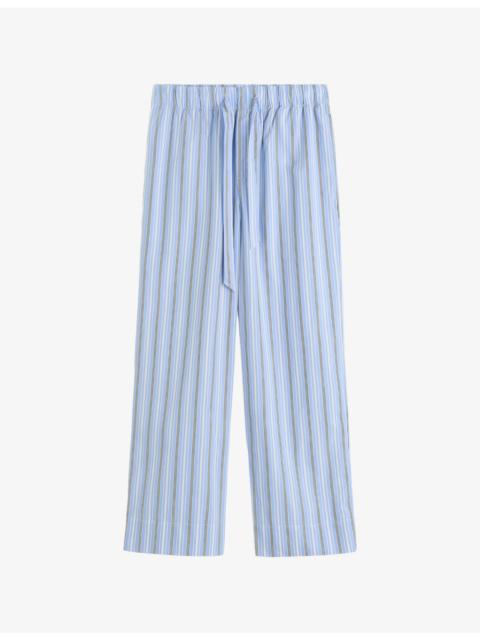 Striped Cotton-Poplin Pyjama Bottoms