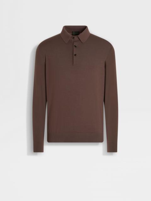 BROWN VELLUS AUREUM POLO SHIRT