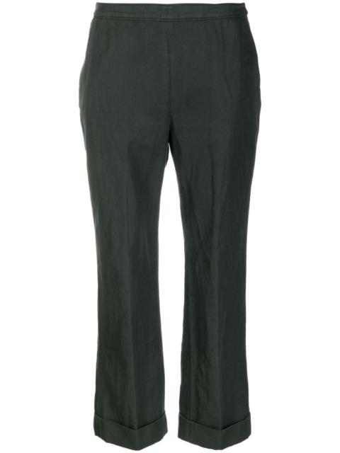 cropped flared trousers