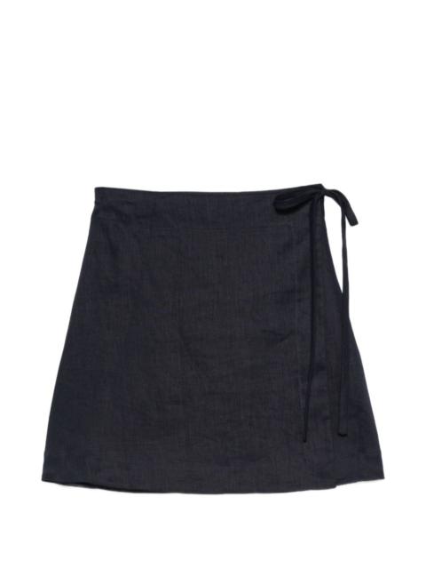 tie detail mini skirt