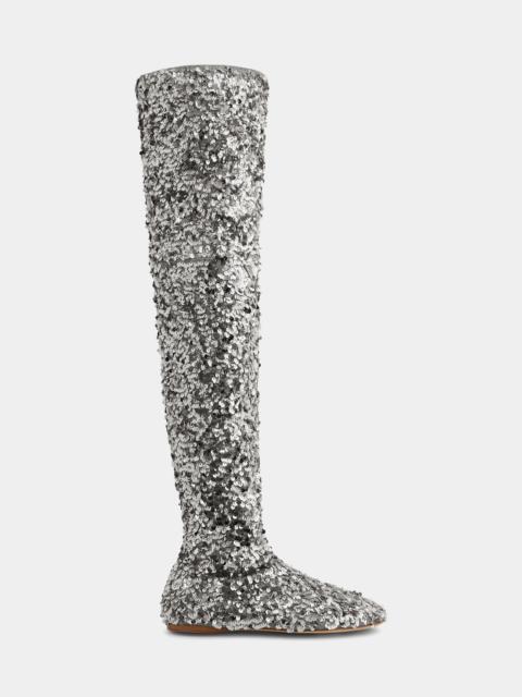 THIGH BOOTS WITH SEQUINS
