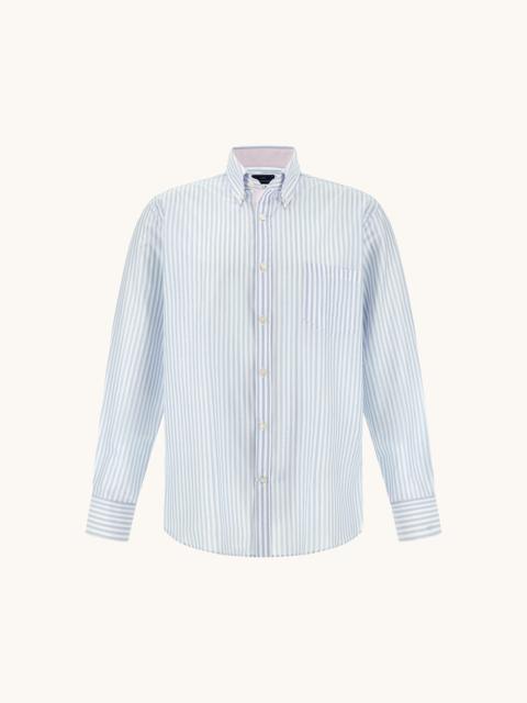 SUMMER BREEZE COTTON SHIRT WITH STRIPED PATTERN