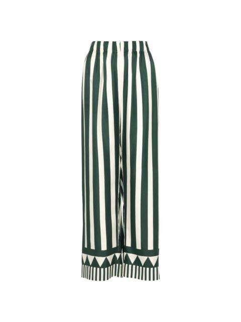 Pacha striped-pattern trousers
