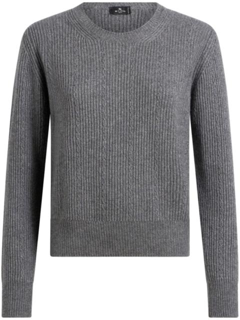 ribbed-knit jumper