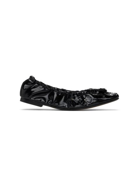 Black Orbella Ballerina Flats