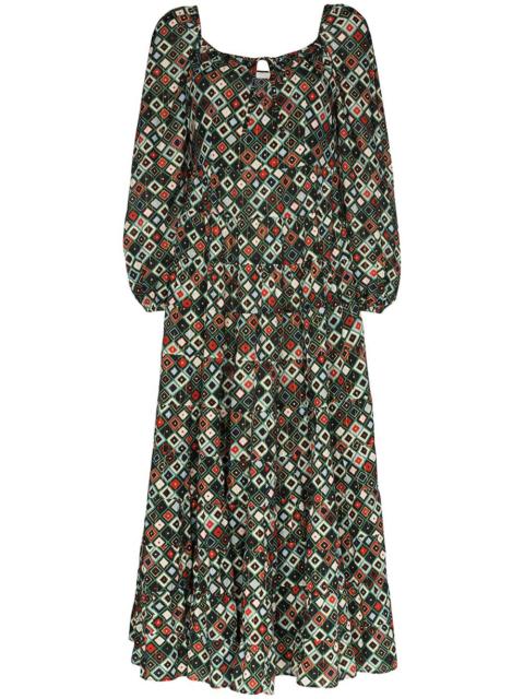 Marie printed maxi dress