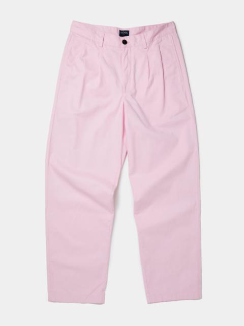 TWILL DOUBLE-PLEAT PANTS (PINK)