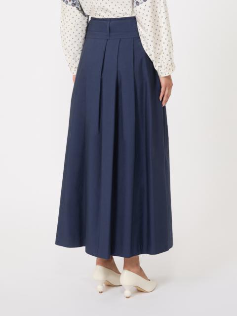 AGIATE Pleated cotton skirt