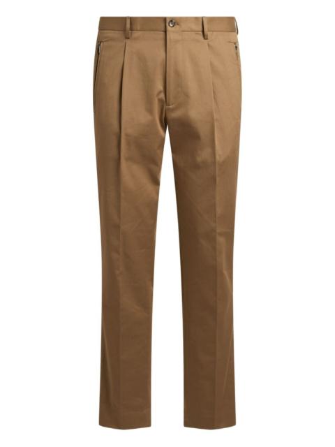 pleated cotton trousers
