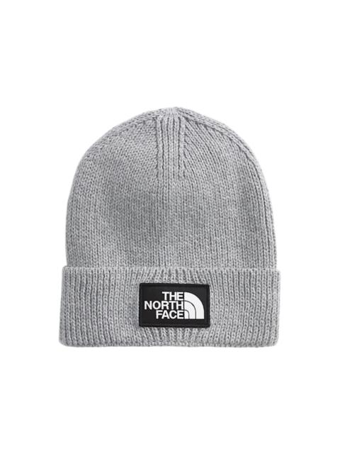 The North Face TNF Logo Box Cuffed Beanie TNF Medium Grey Heather