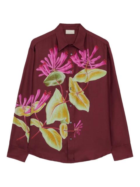floral-print shirt