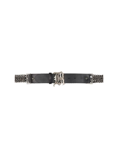 Black Triple Chain Belt