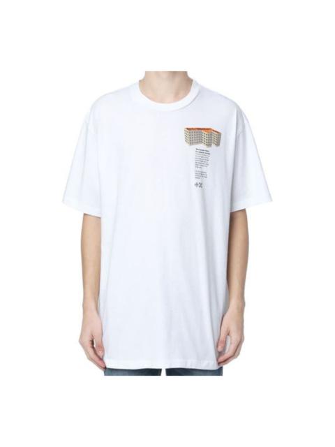 Off-White SS20 Rationalism Print Short-Sleeved Oversized OMAA038R201850070188