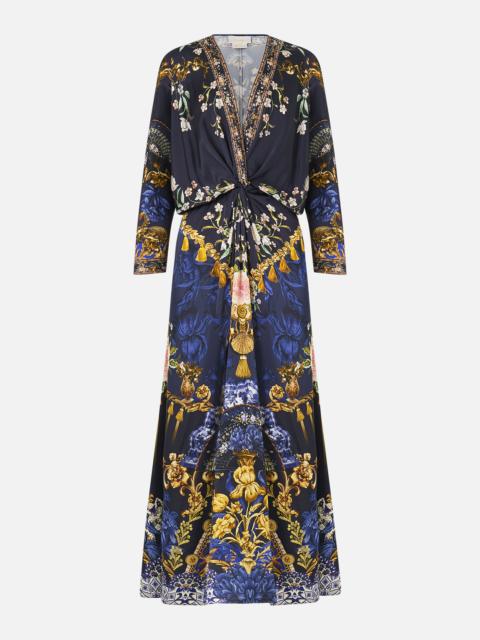 TWIST FRONT BATWING DRESS