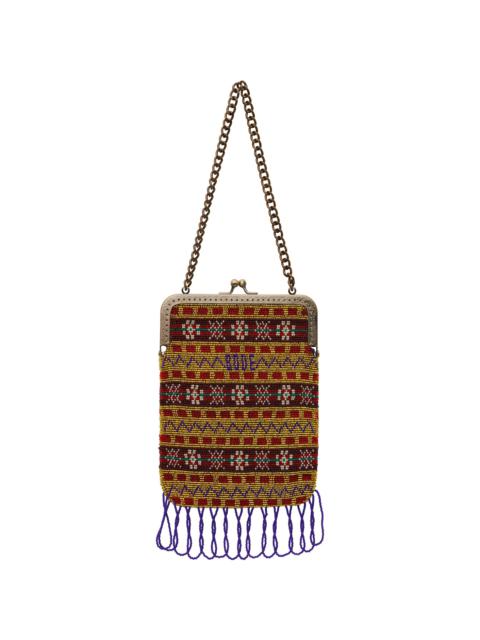 Multicolor Beaded Bracken Frame Bag