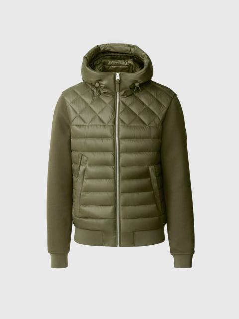 FLETCHER  Mixed-Media Down Hooded Jacket