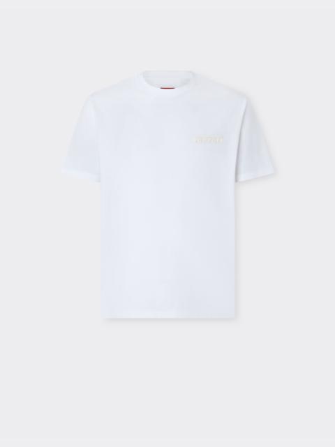 Cotton T-shirt with Ferrari logo