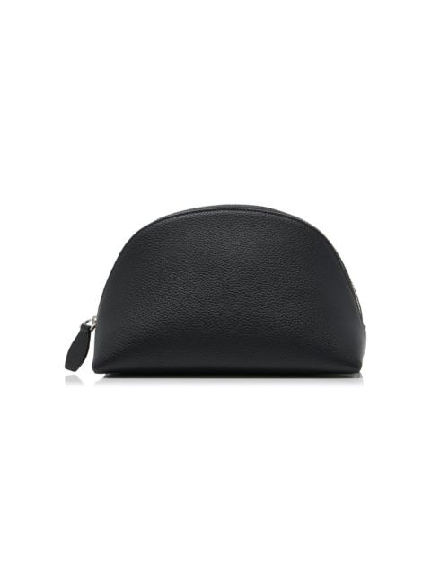 Small Grained Leather Pouch black