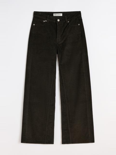 Treble Cut Dark Brown Twill Cord