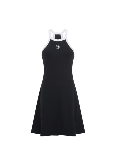 Organic Cotton Rib Flared Dress