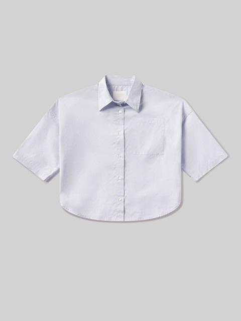 Frances Cropped Cape Button Up
In Baby Blue