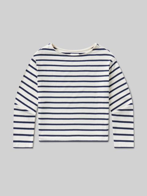 Boat Neck Long Sleeve Tee
In Marine Stripe