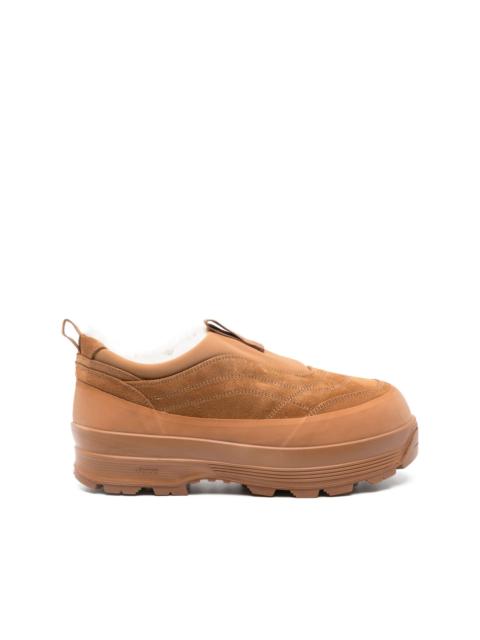 shearling low top boot