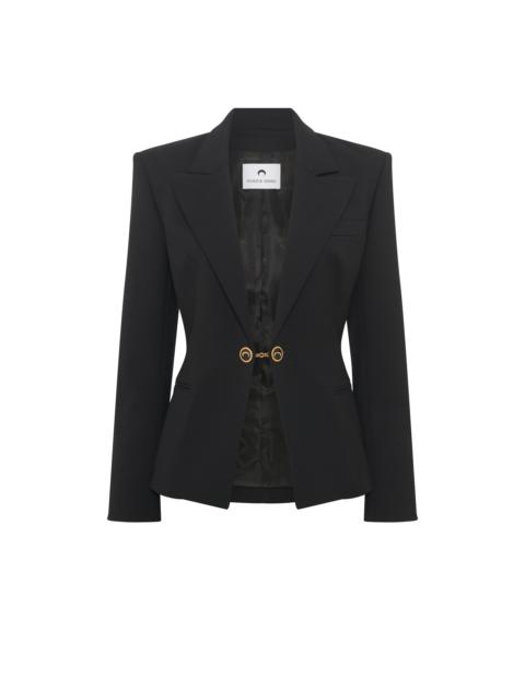 Virgin Wool Stretch Twill Blazer