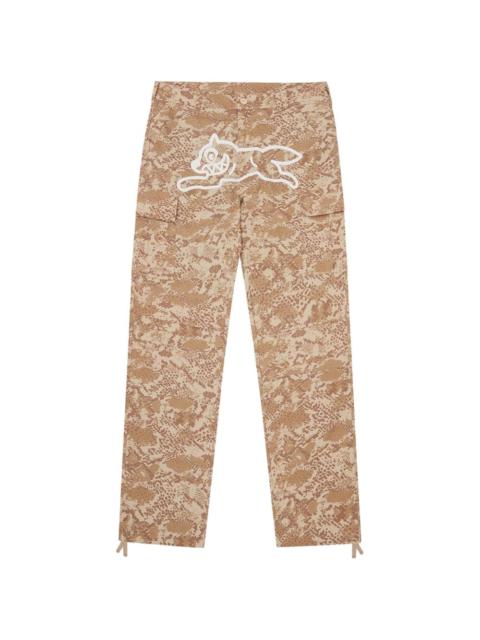 print cargo trousers