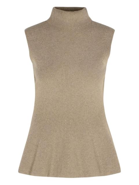 ribbed-knit tank top