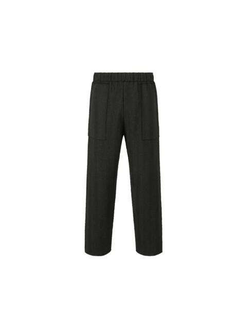 FEBRUARY SS26 INLAID KNIT PANTS - BLACK