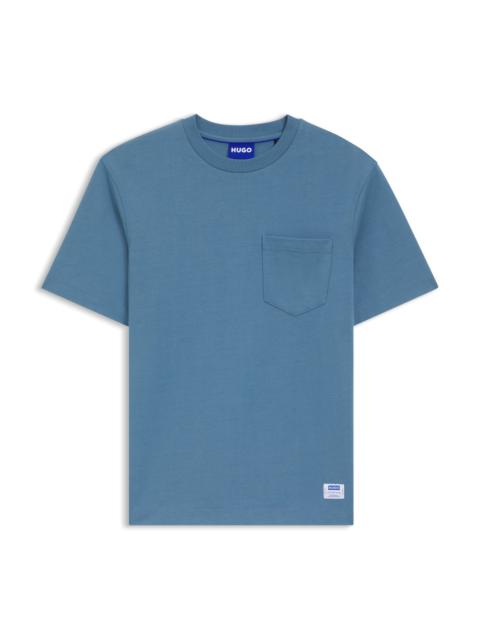 COTTON-JERSEY T-SHIRT WITH PATCH POCKET AND LOGO LABEL