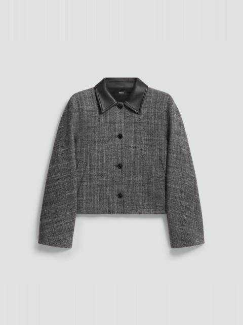 Curve Sleeve Jacket in Malfile Wool
