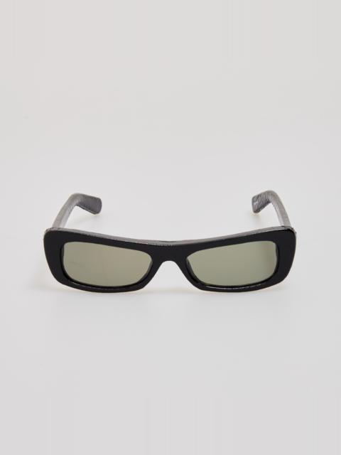 Capri Sunglasses in Black Crocodile