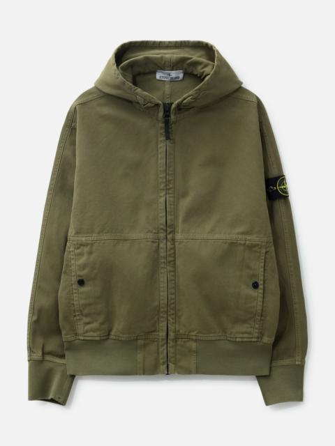 GARMENT DYED PANAMA ZIP-UP HOODIE