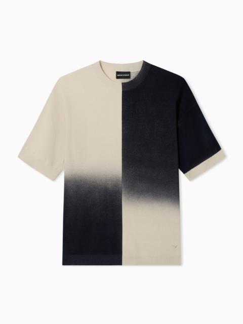 HONEYCOMB STRUCTURED COTTON SWEATER