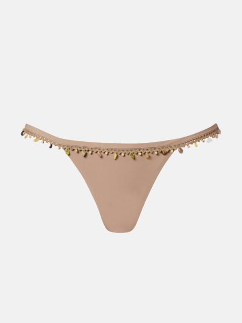 Beach Quartz embellished bikini bottoms