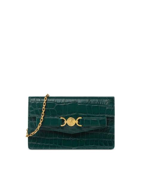 Medusa '95 croc-embossed wallet