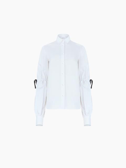 Poplin Shirt With Bow Details