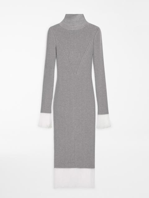 ALIBI Mock polo-neck knit dress